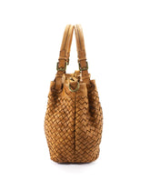 Penelope - Borsa A Mano In Pelle Intrecciata Vintage Versione Piccola